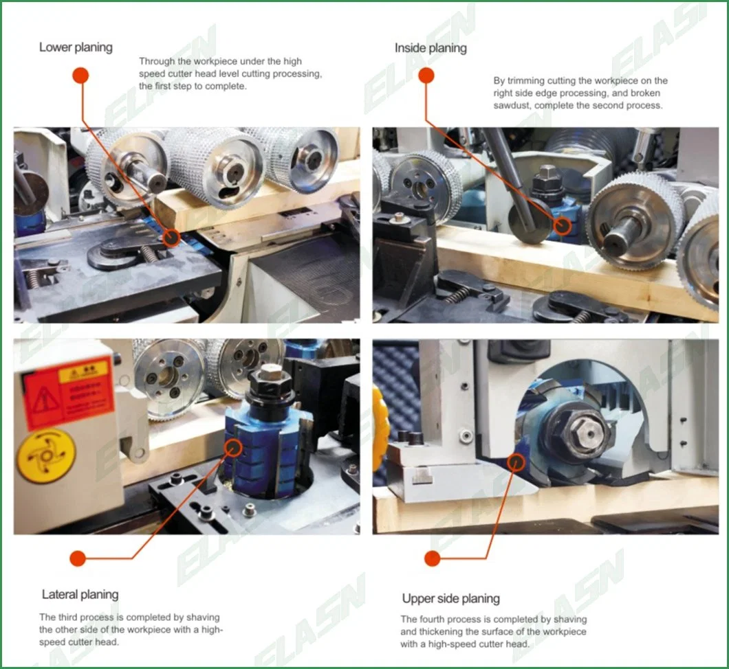 Planer Wood Plank Machine Four Side Moulder Bamboo Planning Machine