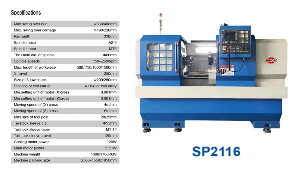 Ck6132 Ck6432 Ck6126 Ck6140 Ck0640 China Perfect Quality Metal Processing CNC Universal Torno Horizontal CNC Lathe Machine Price Siemens GSK 500/750/1000mm