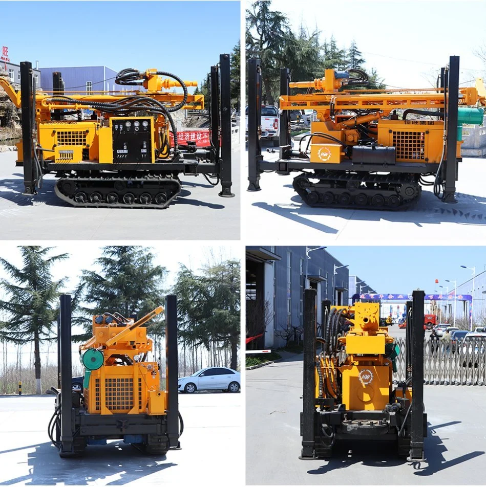 160m/180m/220m/260m/300m Drilling Depth Crawler Pneumatic Borehole Core Water Well Drill/Drilling Rig Machine for Rock/Mountain/Mining Area